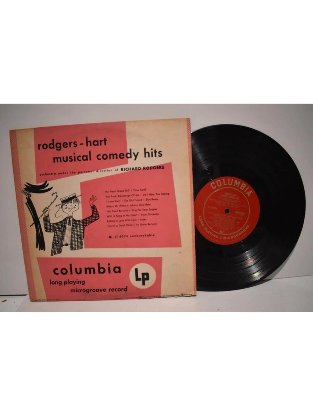 Vintage Vinyl Rodgers & Hart Musical Comedy Hits 10” LP Mono Columbia CL 6074
